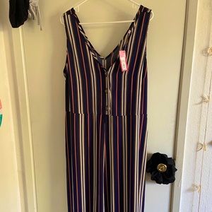 Xhilaration Striped Jumpsuits